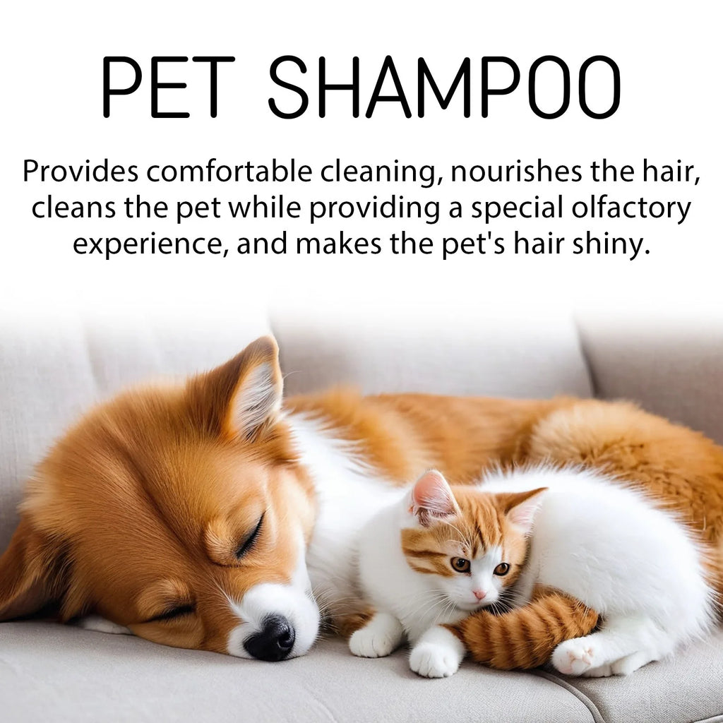 YEGBONG Pet Wash Shampoo & Conditioner for Dogs & Cats (Anti-Itch, Flea & Mite Control)