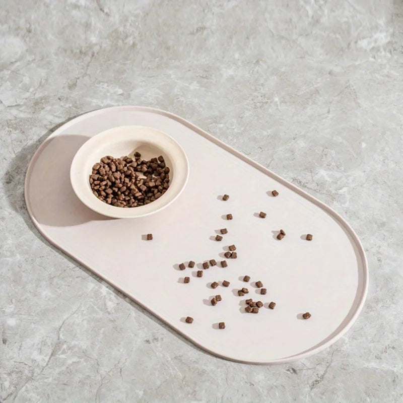 Waterproof Silicone Pet Feeding Mat | Non-Slip Food & Water Bowl Mat for Cats and Dogs