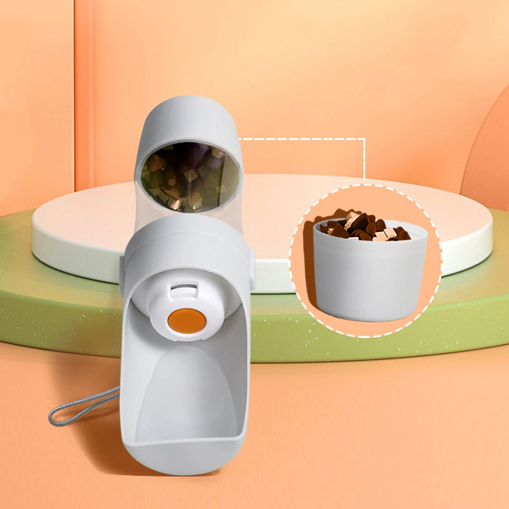 2-in-1 Portable Dog Water Bottle and Food Container