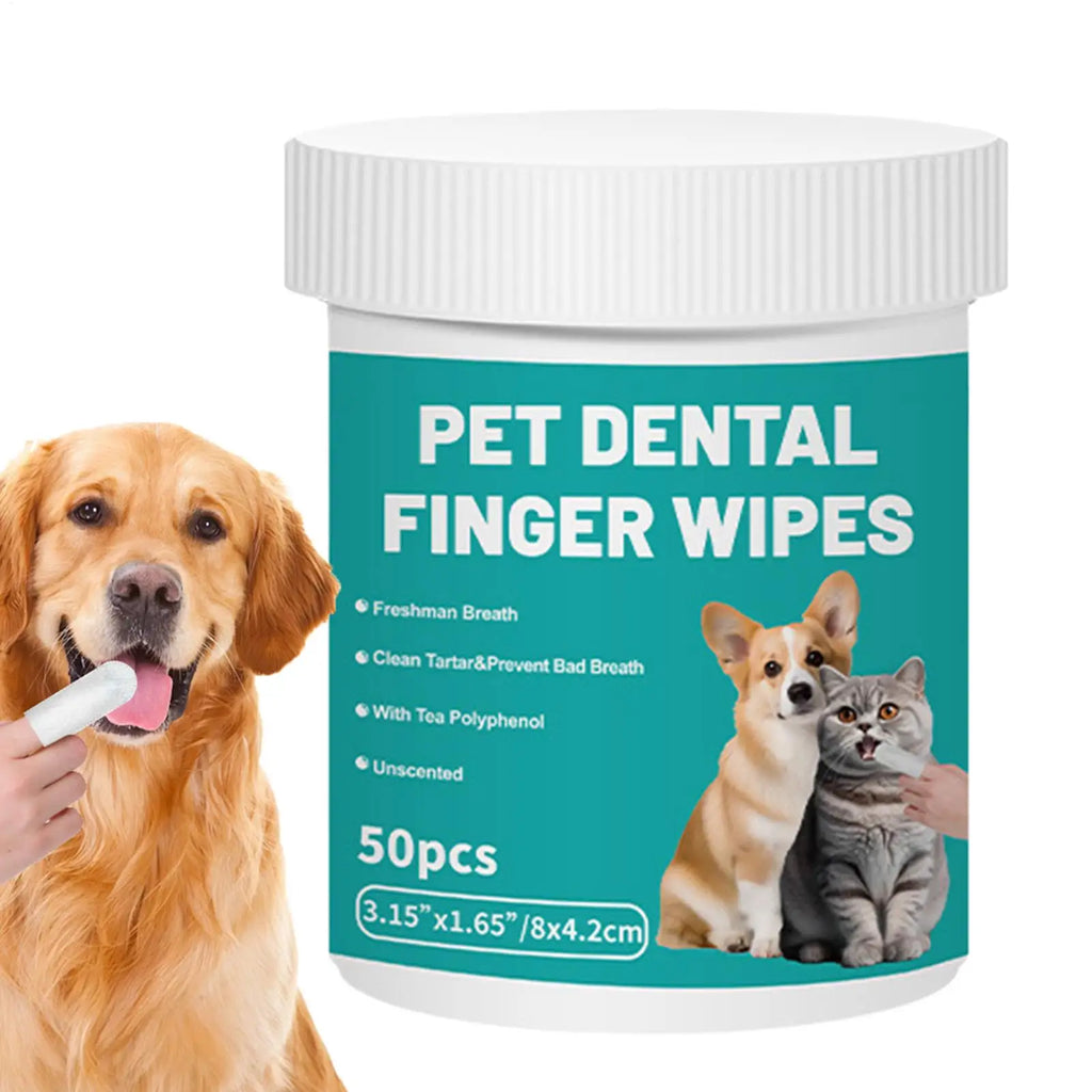 No-Struggle Pet Dental Wipes: The Gentle 30-Second Finger Toothbrush