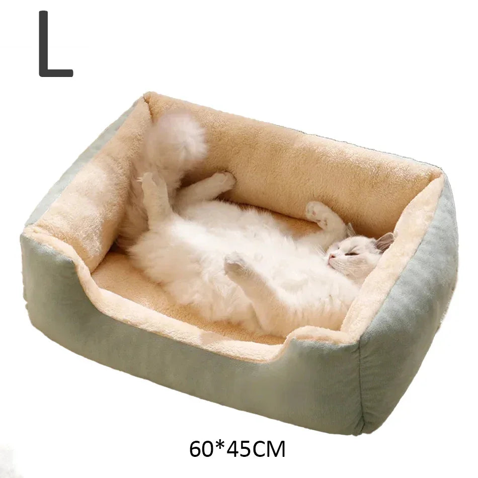 Plush Pet Cushion Bed for Cats and Dogs