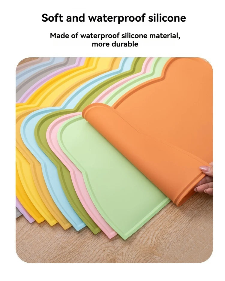Anti-Slip Pet Silicone Feeding Mat Easy To Clean