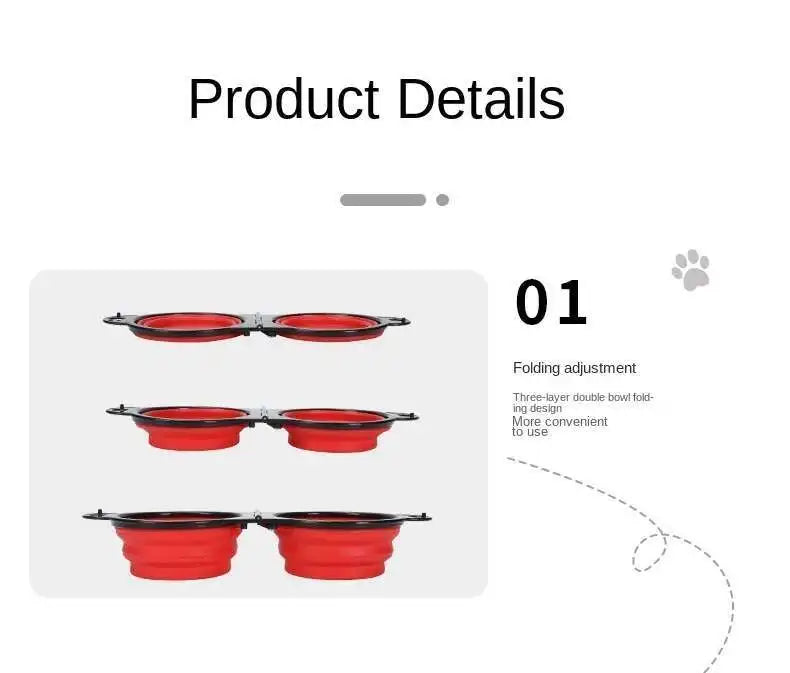 Compact Double Feeder for Dogs