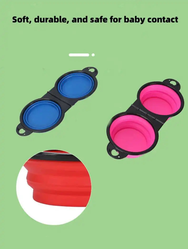 Compact Double Feeder for Dogs