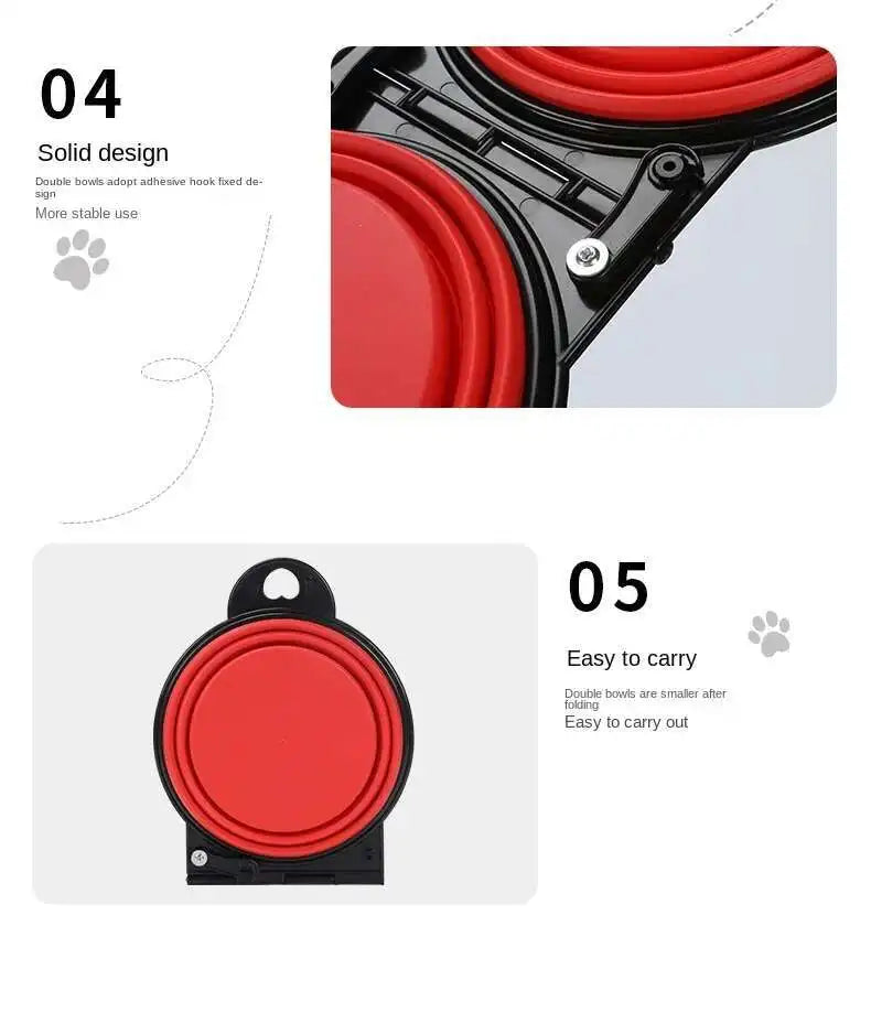 Compact Double Feeder for Dogs