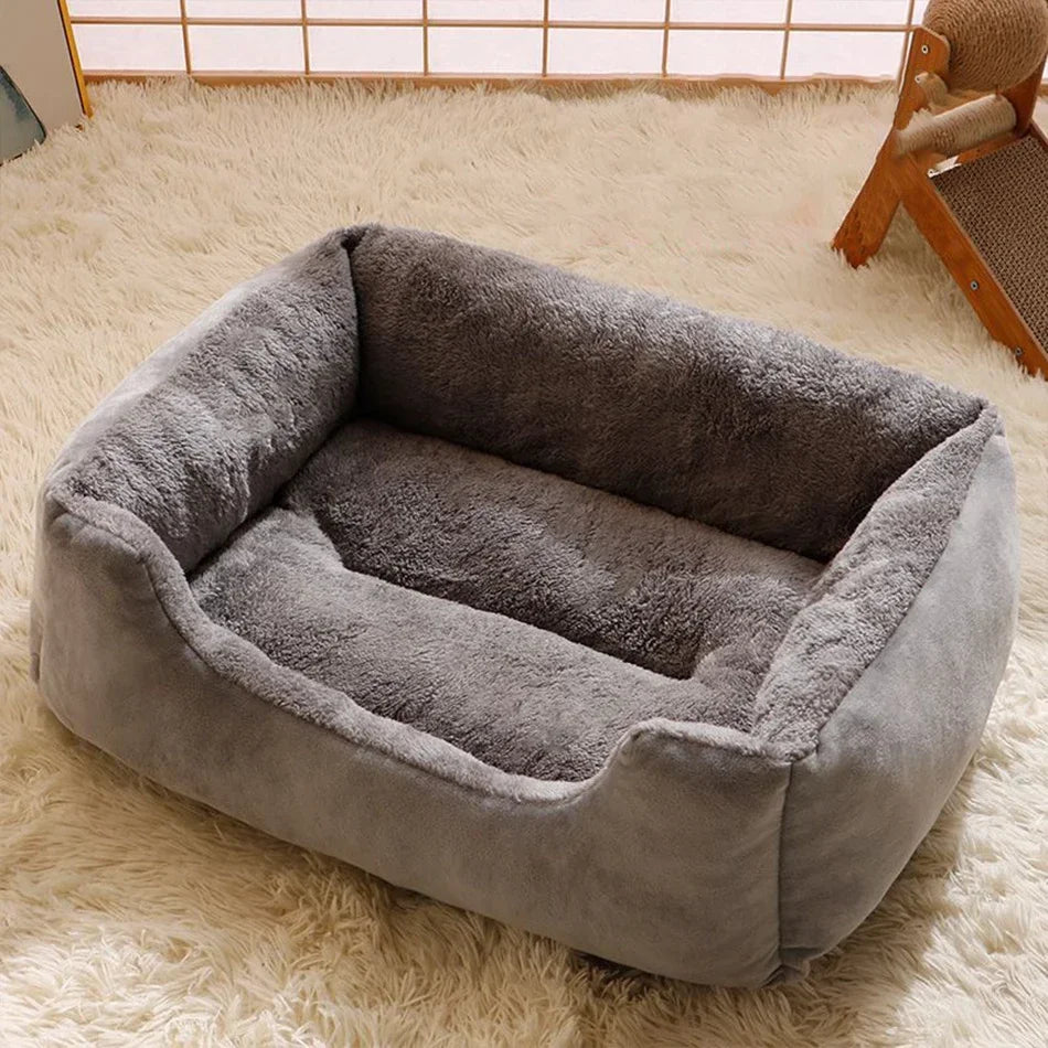 Plush Pet Cushion Bed for Cats and Dogs