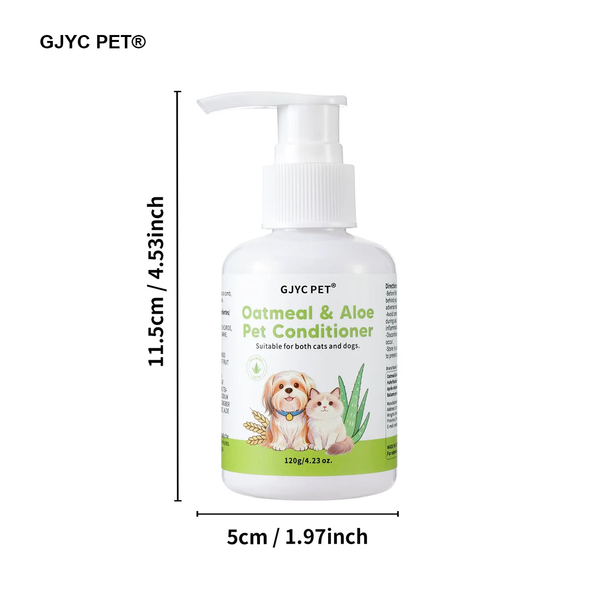 Natural Pet Conditioner Detangling Hydrating Formula for Dogs & Cats Keep Coat Soft Shiny Strong Longer