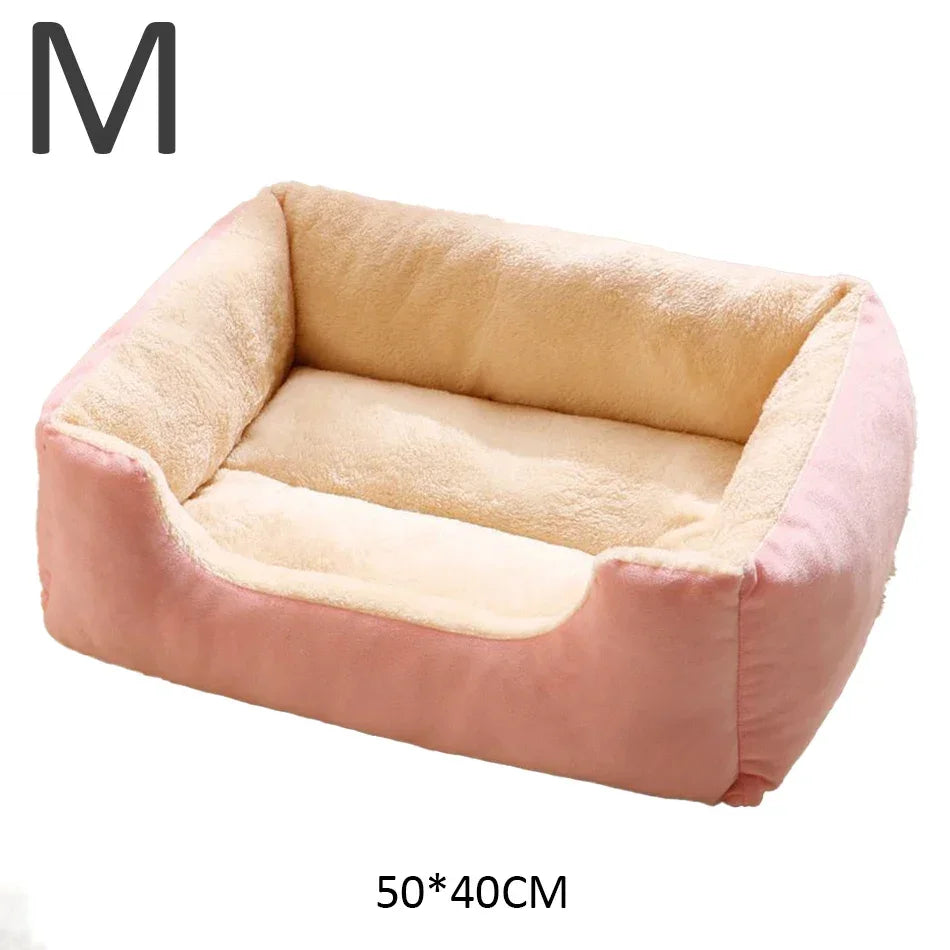 Plush Pet Cushion Bed for Cats and Dogs