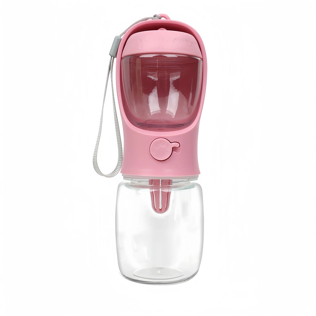 Portable 3-in-1 Pet Travel Bottle | Leak-Proof Water & Food Dispenser for Dogs & Cats