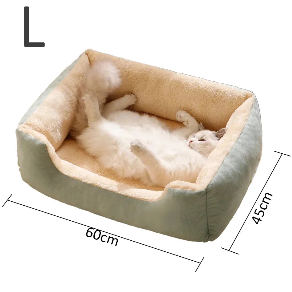 Plush Pet Cushion Bed for Cats and Dogs