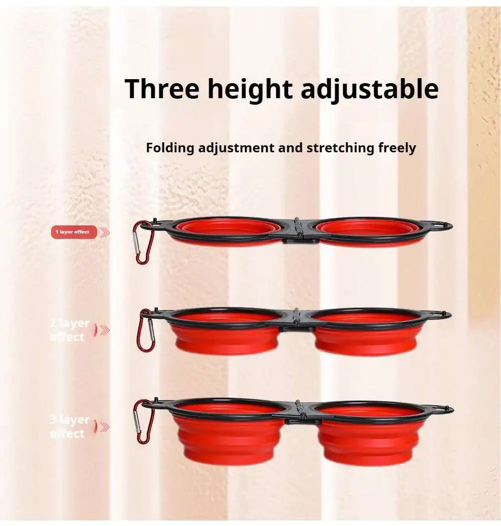 Compact Double Feeder for Dogs