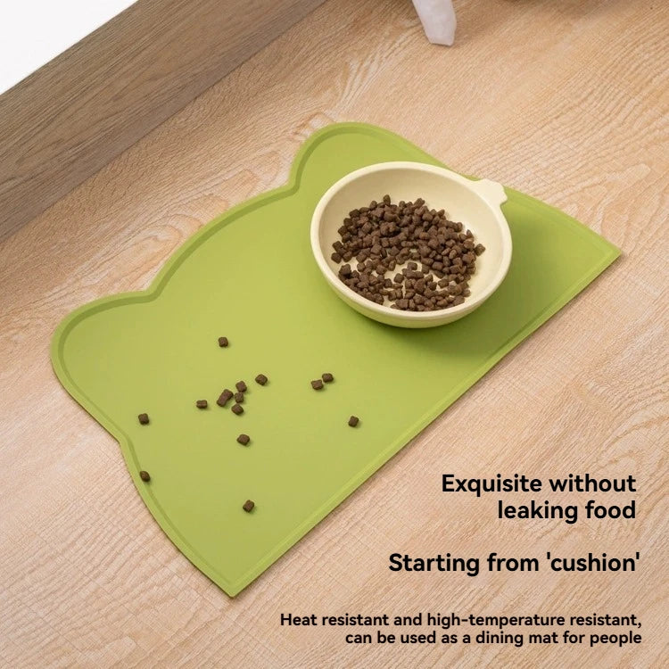 Anti-Slip Pet Silicone Feeding Mat Easy To Clean