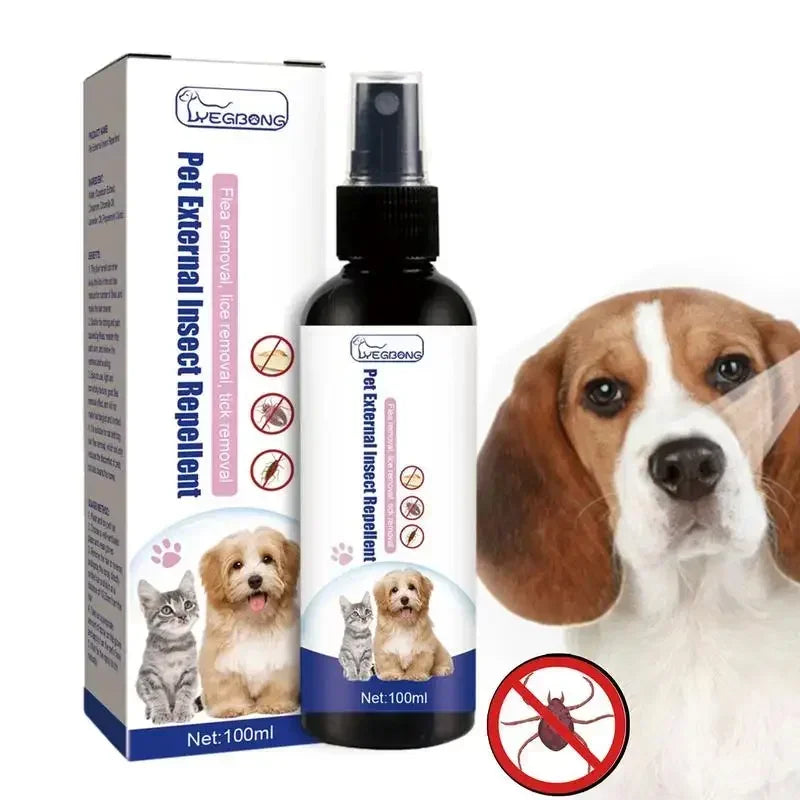 Natural Pet Flea & Tick Spray (100ml)