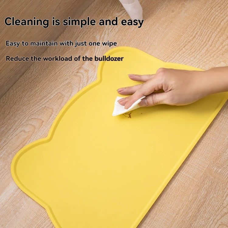 Anti-Slip Pet Silicone Feeding Mat Easy To Clean