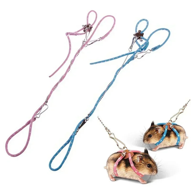 New Small Pet Adjustable Soft Strap Leash for your Hamster, Ferret, or Pet Guinea Pig