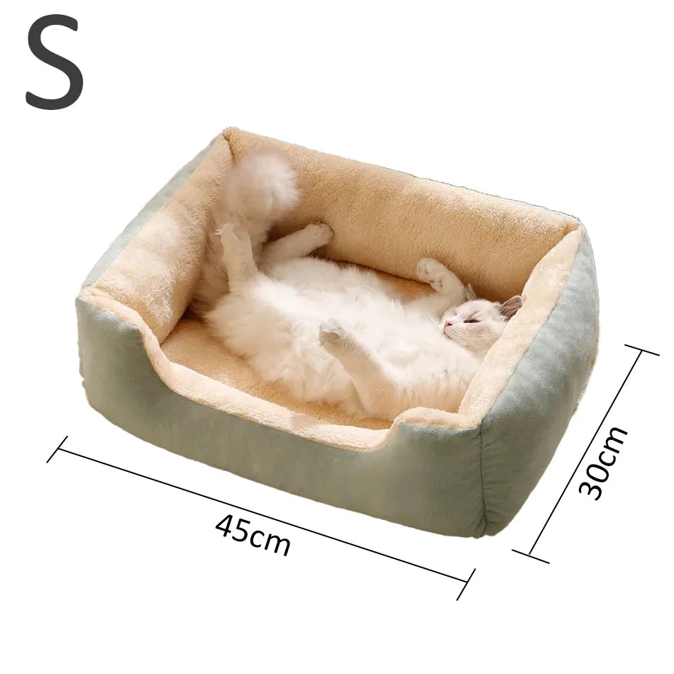 Plush Pet Cushion Bed for Cats and Dogs