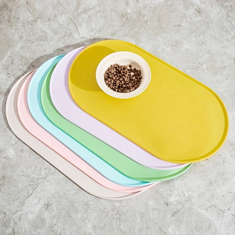 Waterproof Silicone Pet Feeding Mat | Non-Slip Food & Water Bowl Mat for Cats and Dogs