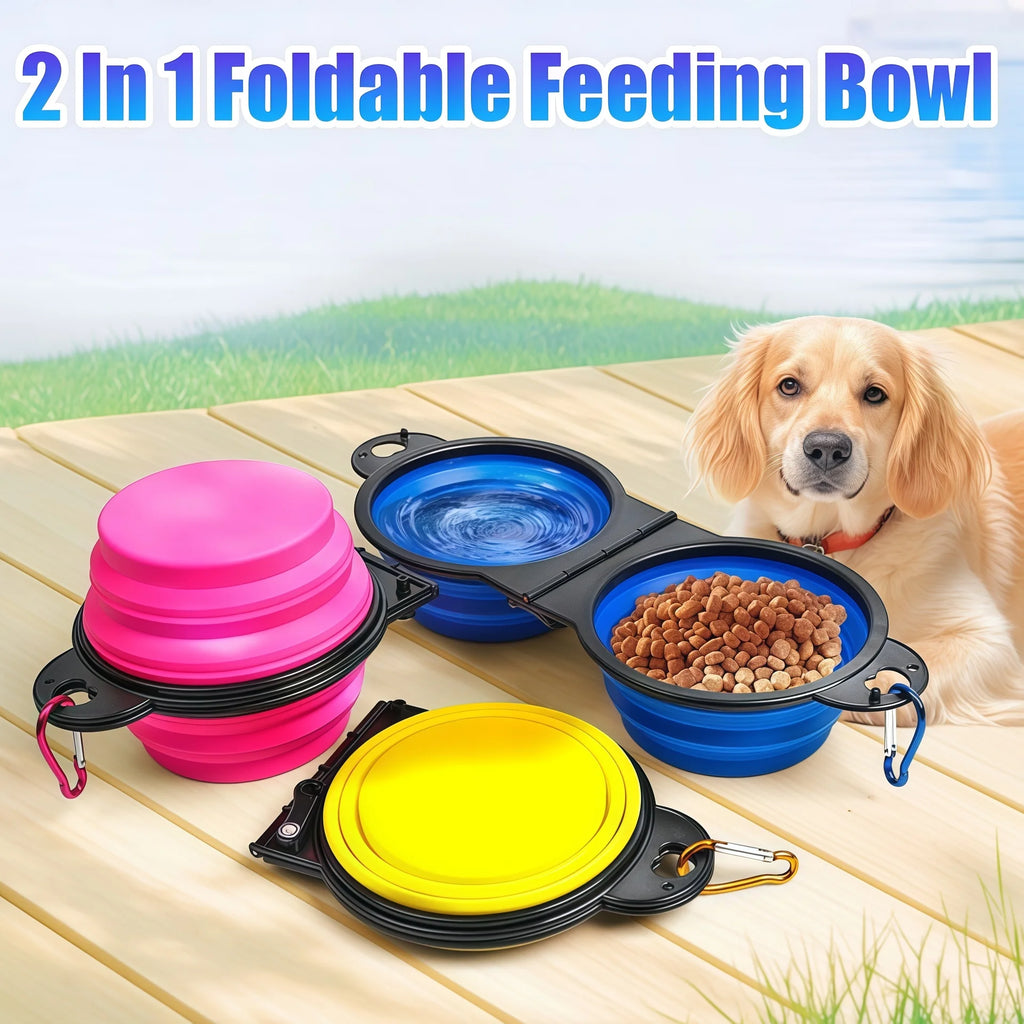 Compact Double Feeder for Dogs