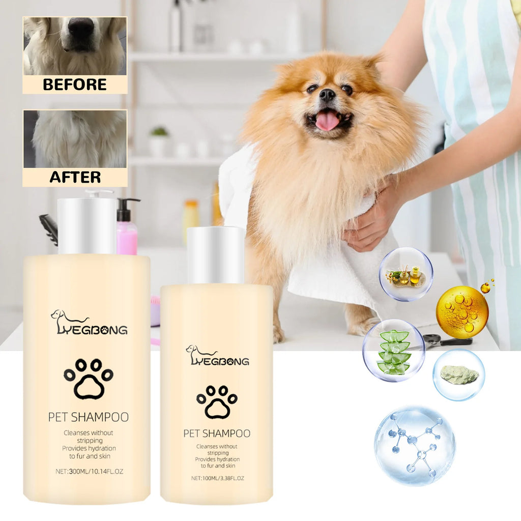 YEGBONG Pet Wash Shampoo & Conditioner for Dogs & Cats (Anti-Itch, Flea & Mite Control)