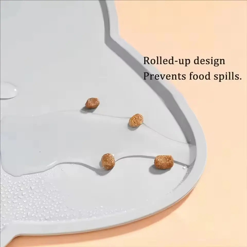 Anti-Slip Pet Silicone Feeding Mat Easy To Clean