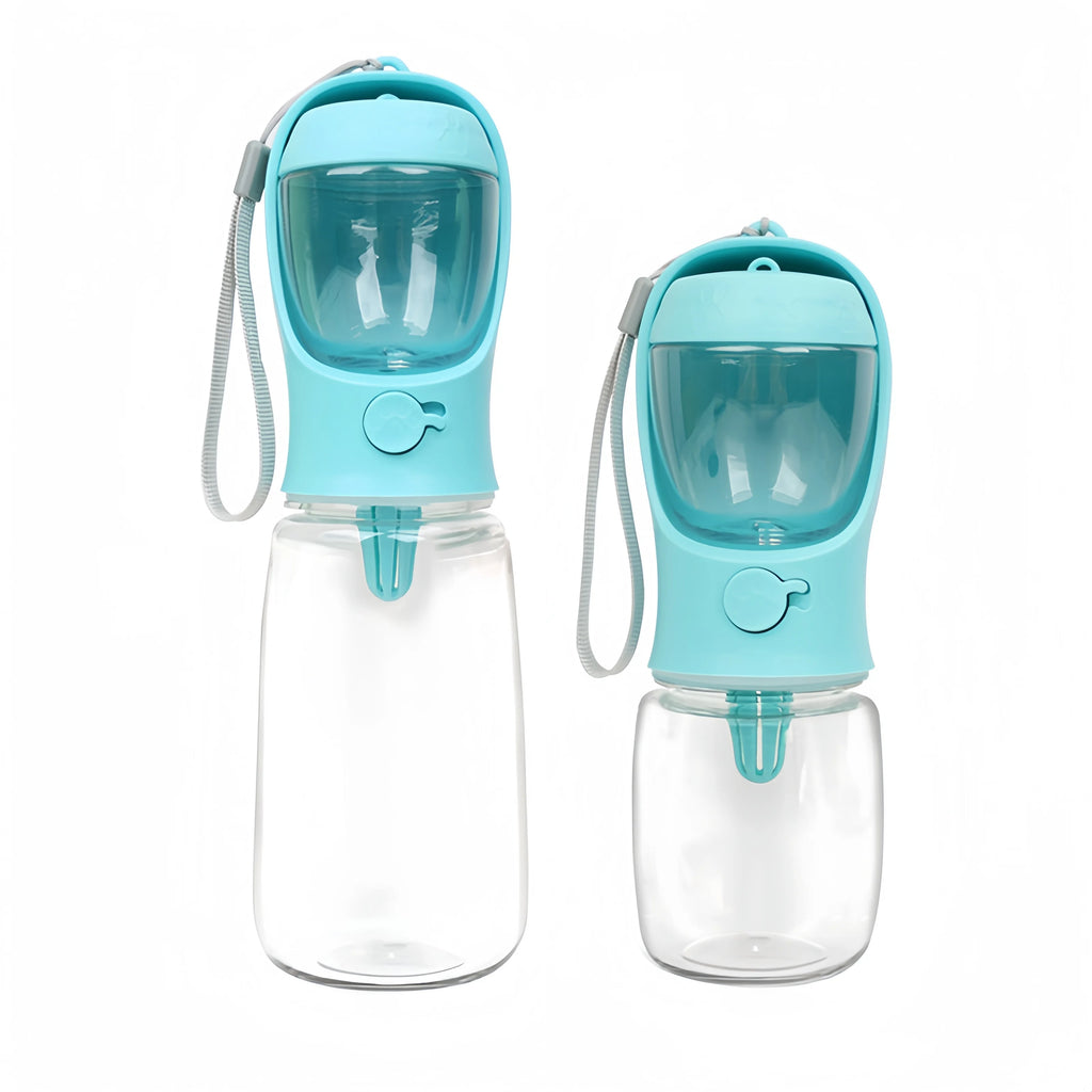 Portable 3-in-1 Pet Travel Bottle | Leak-Proof Water & Food Dispenser for Dogs & Cats
