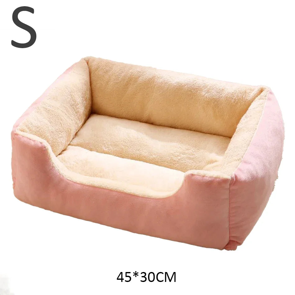 Plush Pet Cushion Bed for Cats and Dogs