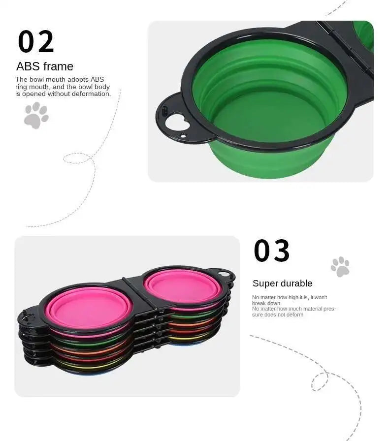 Compact Double Feeder for Dogs