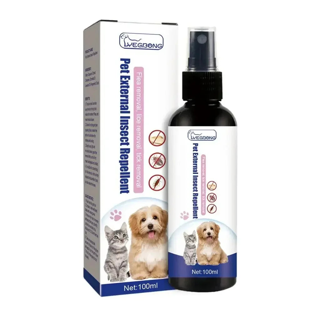 Natural Pet Flea & Tick Spray (100ml)