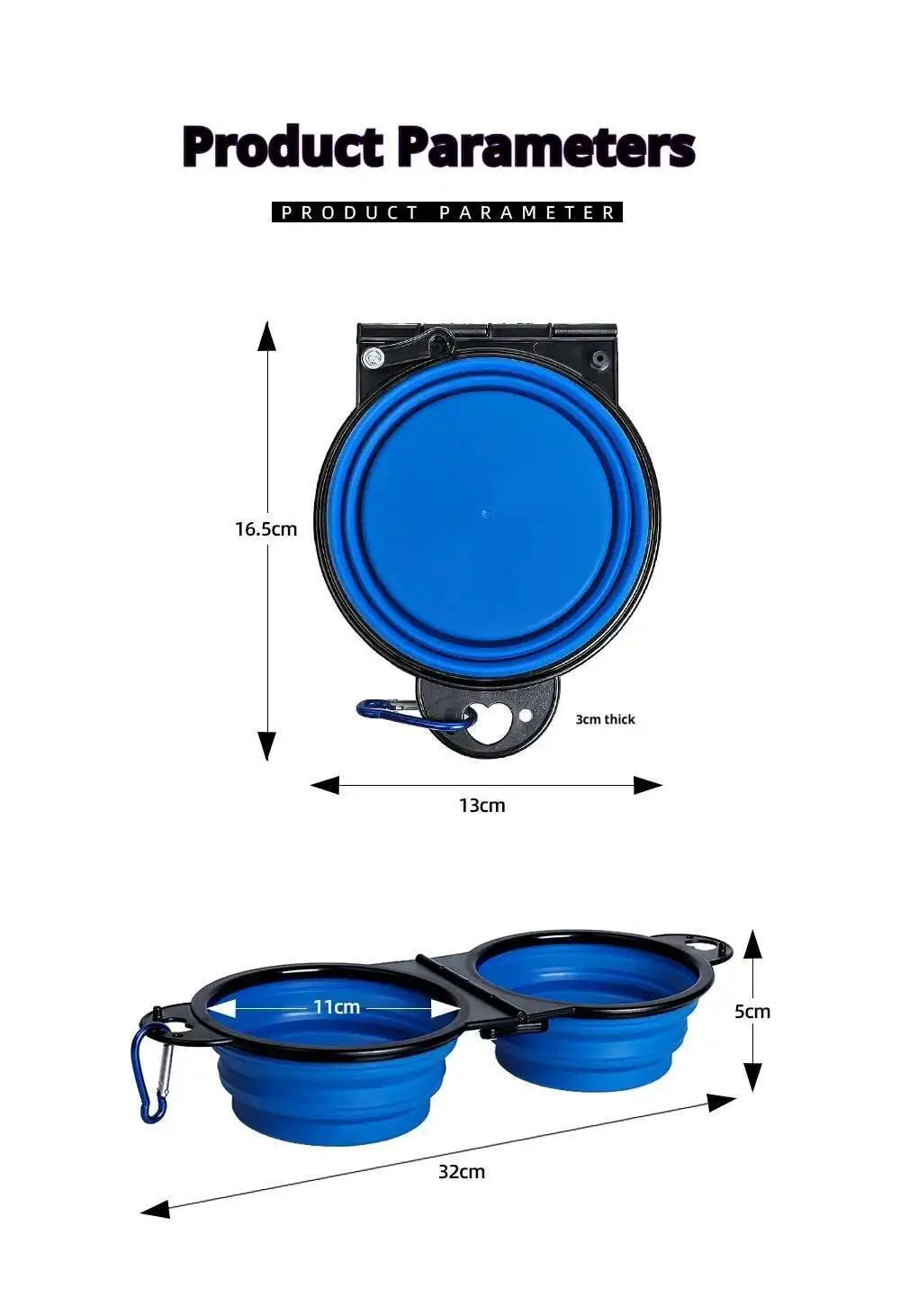 Compact Double Feeder for Dogs