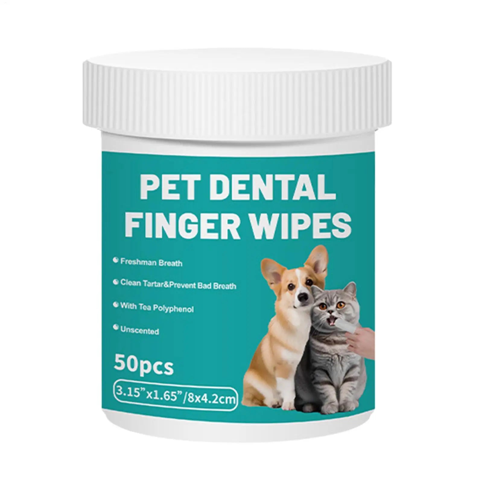 No-Struggle Pet Dental Wipes: The Gentle 30-Second Finger Toothbrush