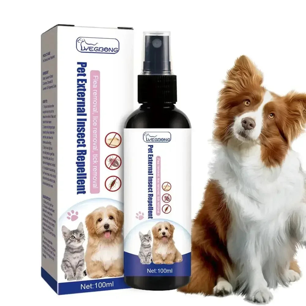 Natural Pet Flea & Tick Spray (100ml)