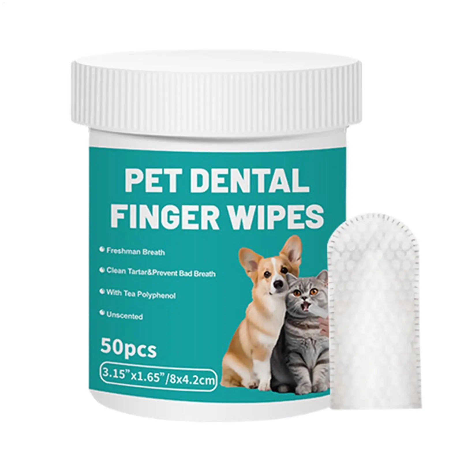 No-Struggle Pet Dental Wipes: The Gentle 30-Second Finger Toothbrush