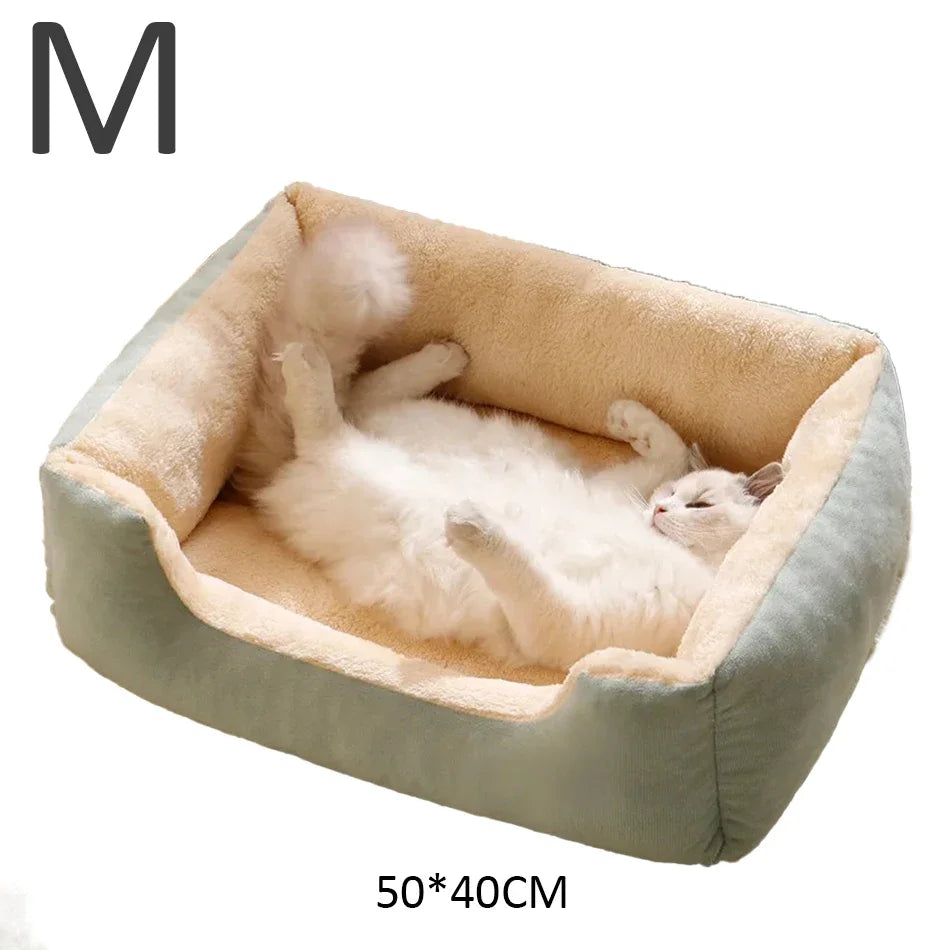 Plush Pet Cushion Bed for Cats and Dogs