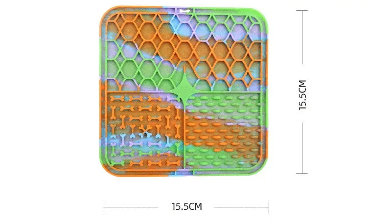 Multi-Texture Pet Slow Feeder & Lick Mat Set (Stops Begging While You Eat!)