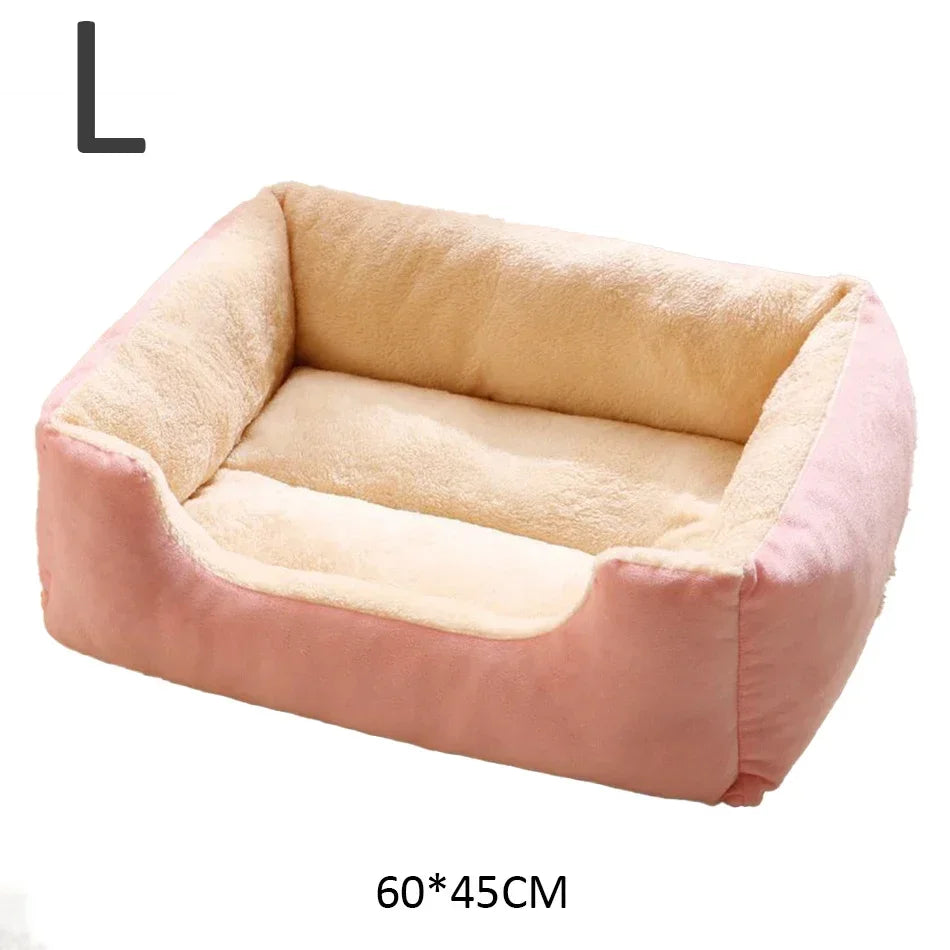 Plush Pet Cushion Bed for Cats and Dogs