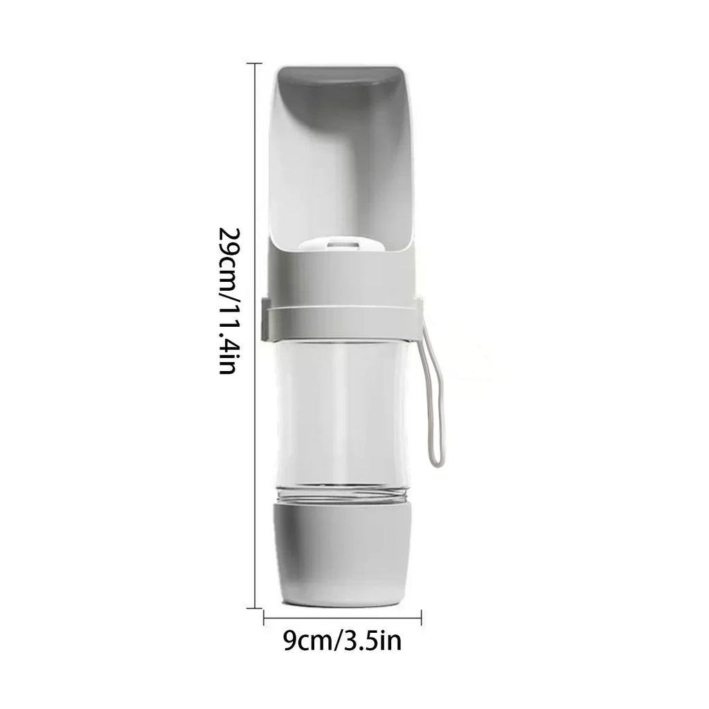 2-in-1 Portable Dog Water Bottle and Food Container