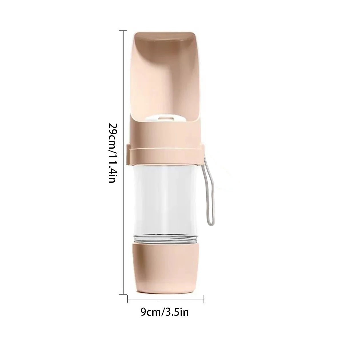 2-in-1 Portable Dog Water Bottle and Food Container
