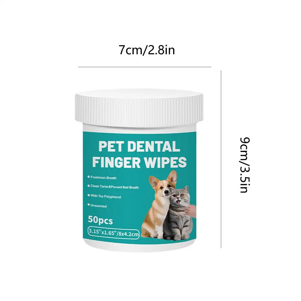 No-Struggle Pet Dental Wipes: The Gentle 30-Second Finger Toothbrush