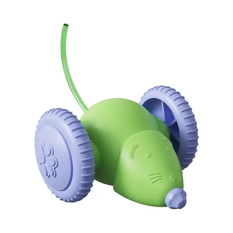 Electric Mouse, Interactive Cat Toy Rechargeable Automatic Teaser with Intelligent Obstacle Avoidance