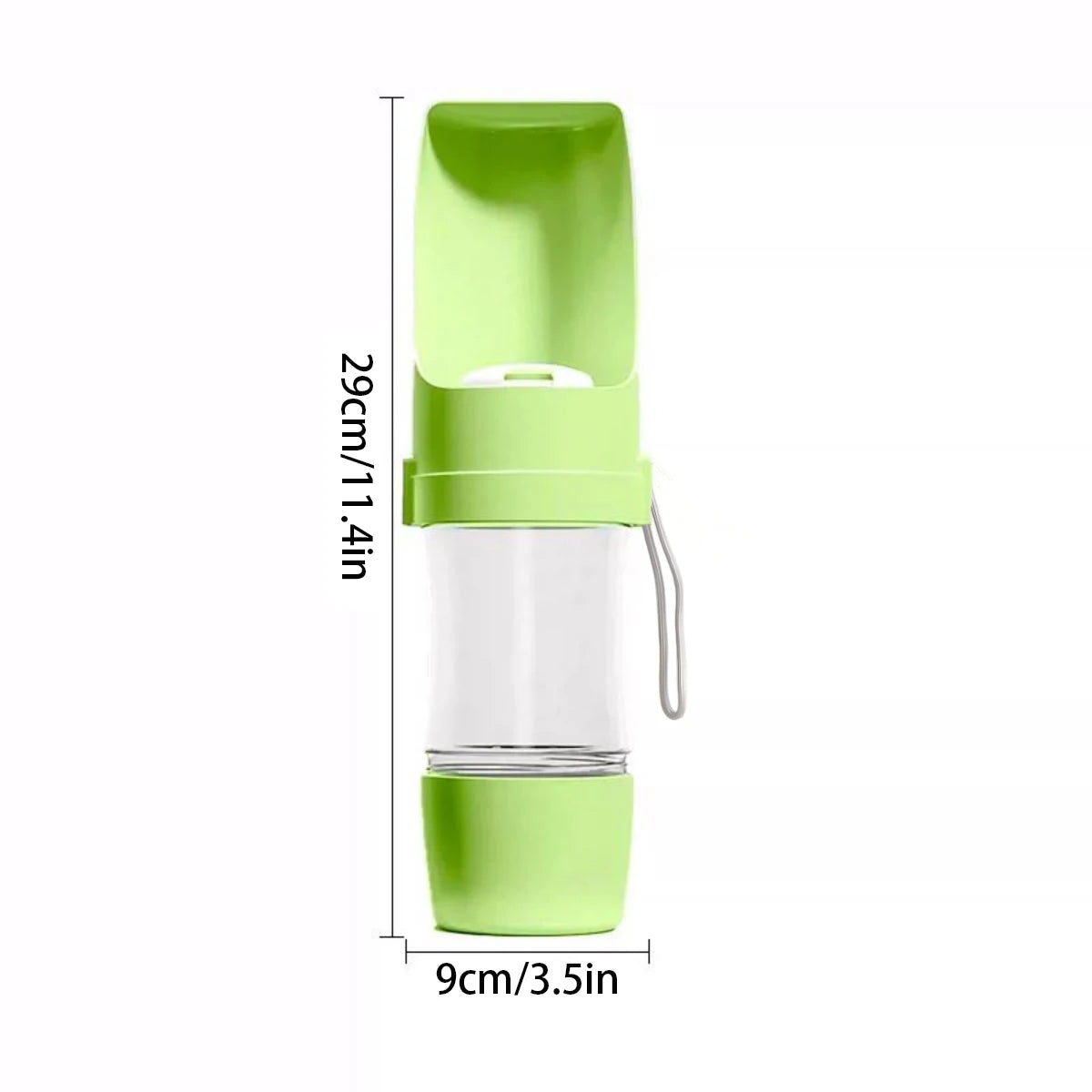 2-in-1 Portable Dog Water Bottle and Food Container