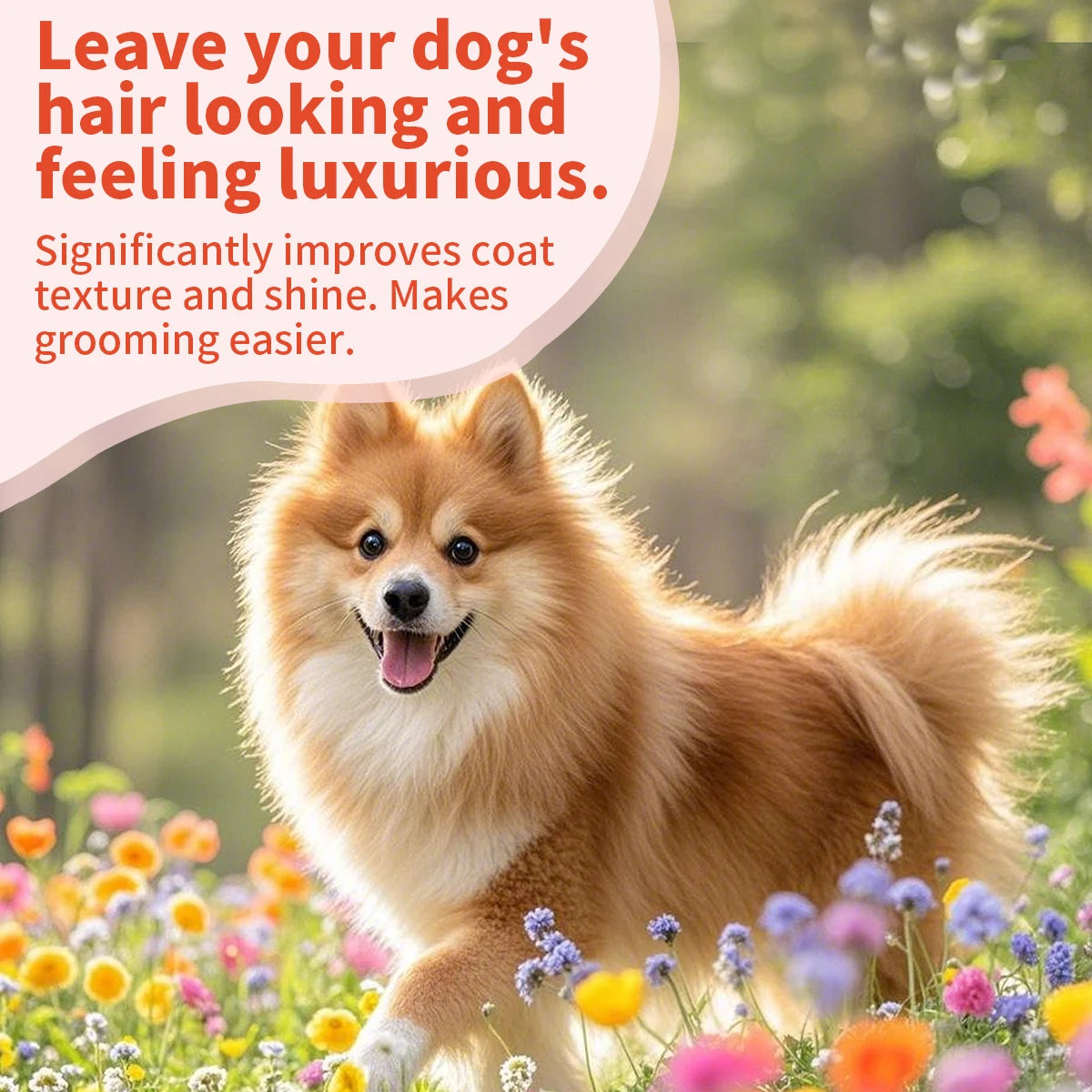 Natural Pet Conditioner Detangling Hydrating Formula for Dogs & Cats Keep Coat Soft Shiny Strong Longer