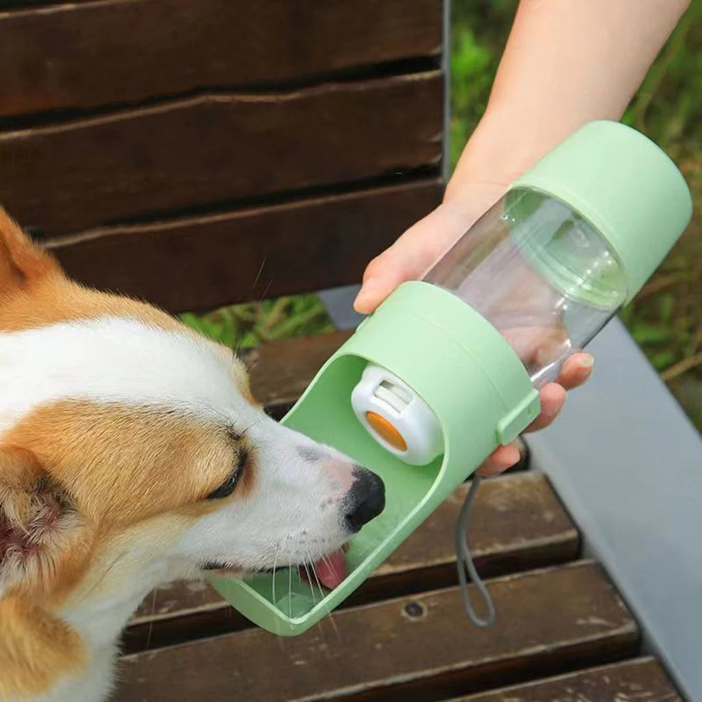 2-in-1 Portable Dog Water Bottle and Food Container