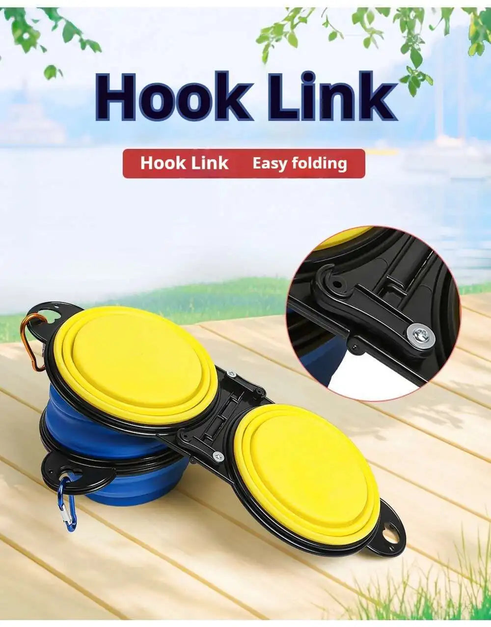 Compact Double Feeder for Dogs