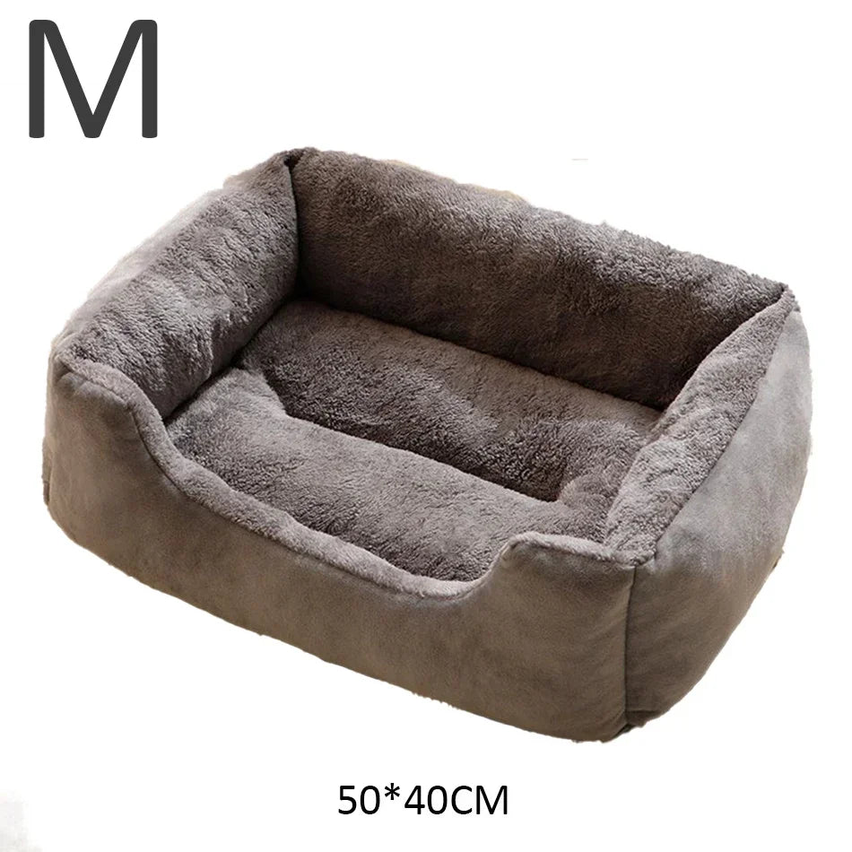 Plush Pet Cushion Bed for Cats and Dogs