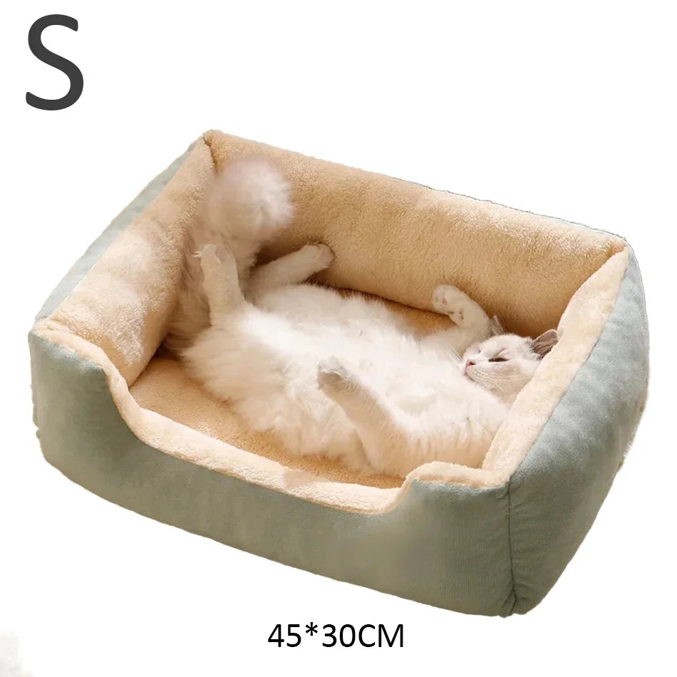 Plush Pet Cushion Bed for Cats and Dogs