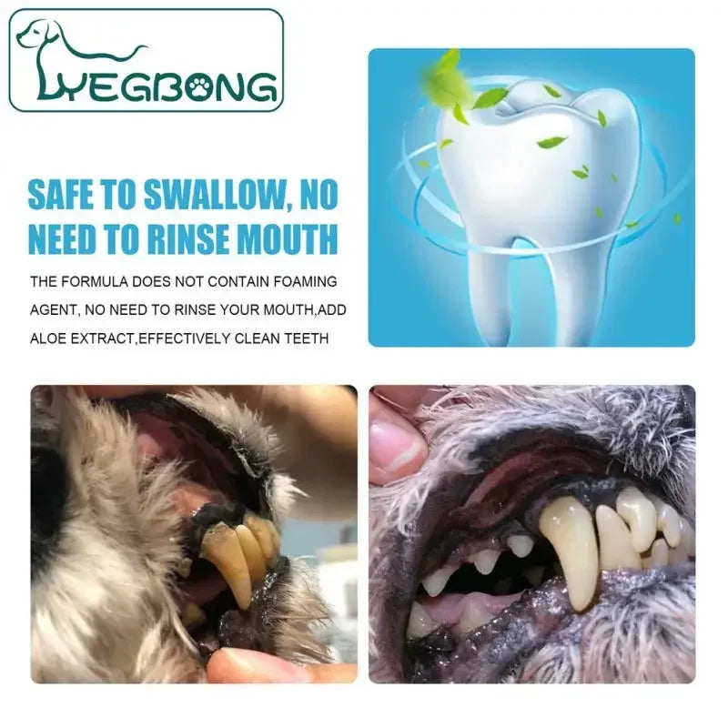 60g tube of Edible Pet Toothpaste for Dogs & Cats