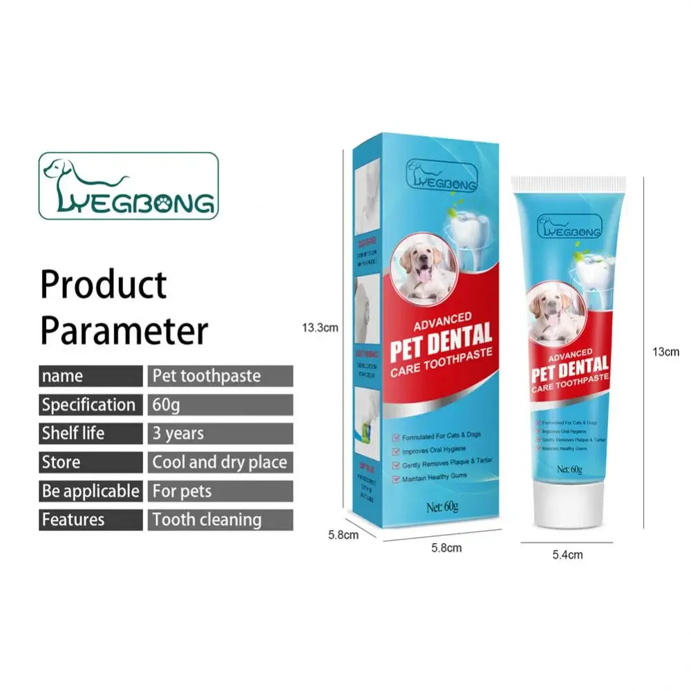 60g tube of Edible Pet Toothpaste for Dogs & Cats