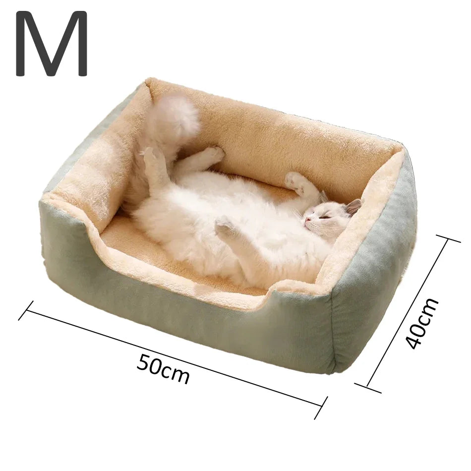 Plush Pet Cushion Bed for Cats and Dogs